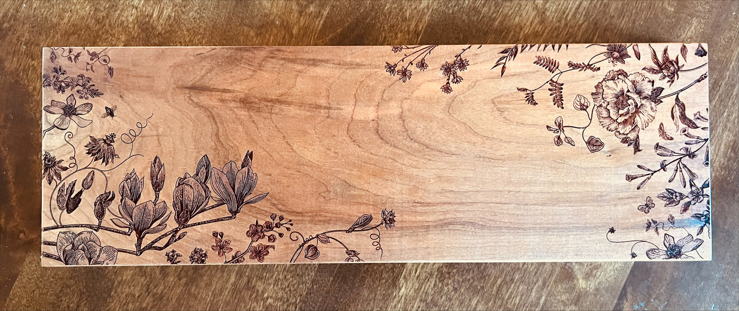 Floral Charcuterie Board