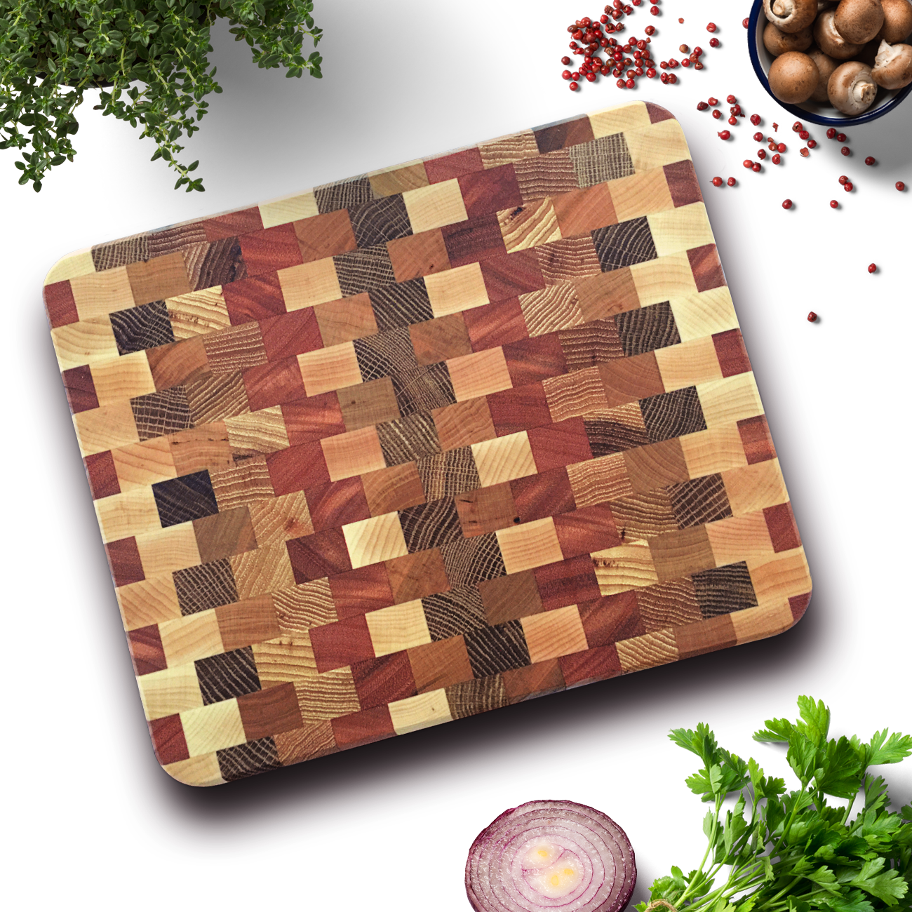 End-Grain Hardwood Cutting Boards