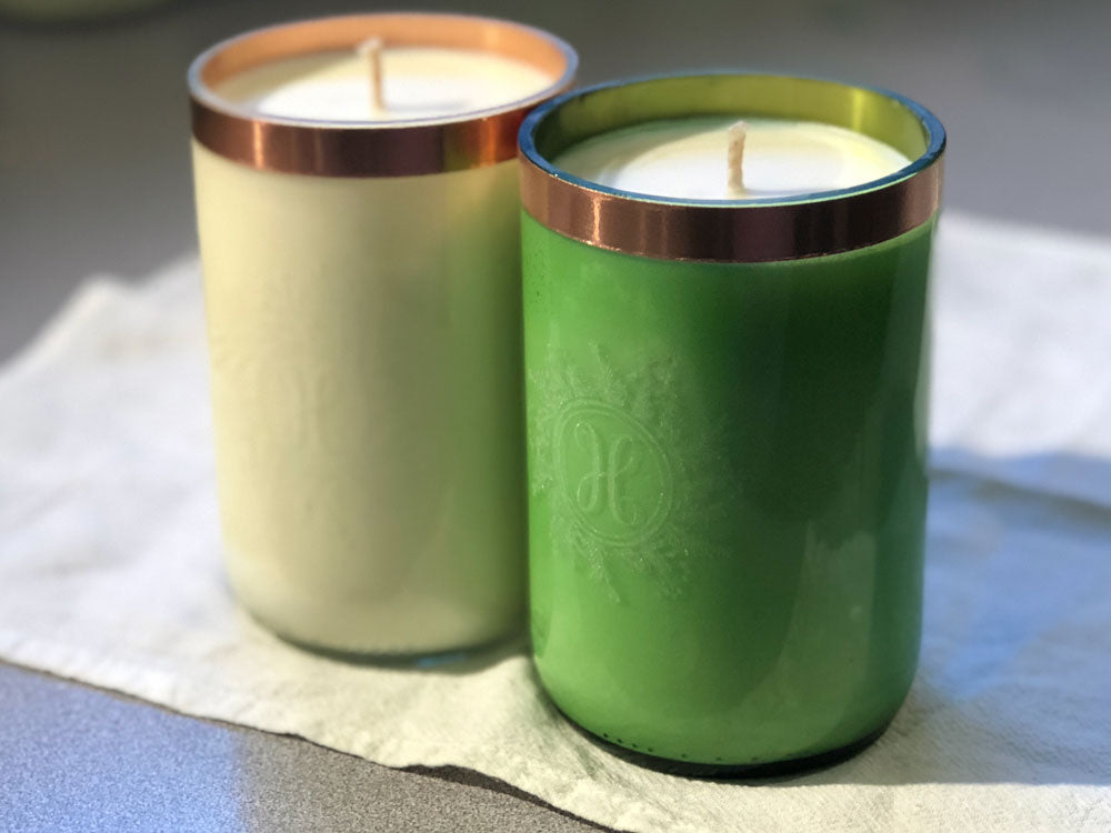 Wine Bottle Candles